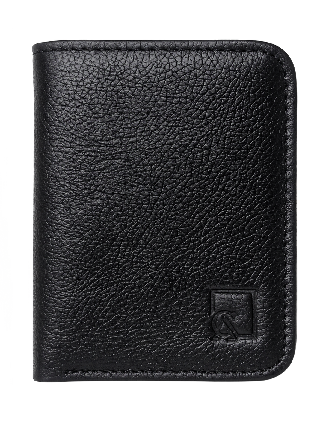 Men's Leather Bifold Card Wallet — Black